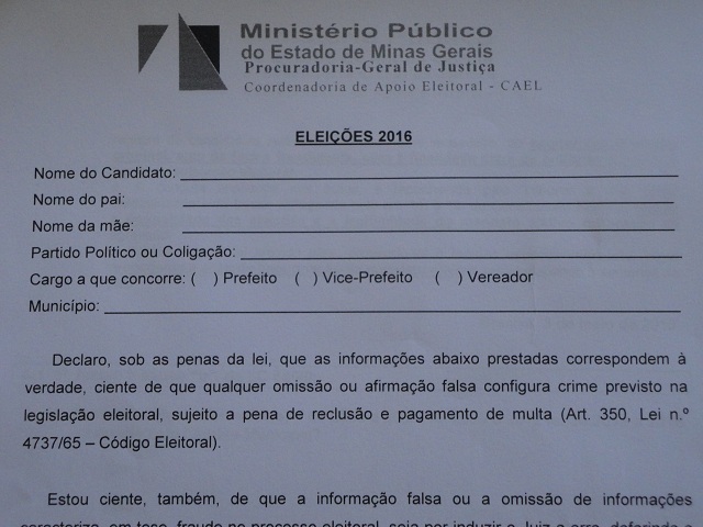 Eleições Municipais 2016 Ministério Público MP 6