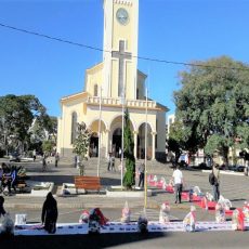 Corpus Christi feriado igreja Três Pontas missa e doação de alimento