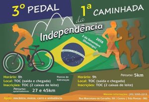 Imagem Cartaz TOC Pedal Independência Caminhada da Independência