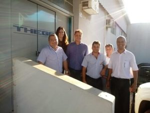 Diretores da Acai TP em visita a empresa Thega Empresário do Ano